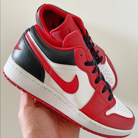 Nike ❌SOLD🎁Air Jordan 1 Low Reverse Black Toe 'Bulls' Mens 13 New. - Picture 2 of 8